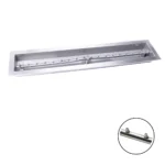 HPC Linear Trough Fire Pit Pan with Torpedo Burner