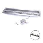 HPC Linear Trough Match Lit Fire Pit Kit with Torpedo Burner