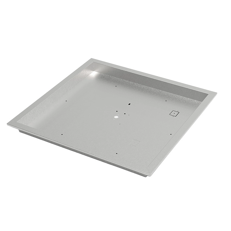 HPC Square Drop-In Stainless Steel Fire Pit Pan