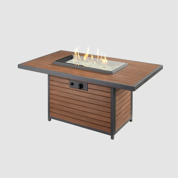 Brooks Rectangular Gas Fire Pit Table by The Outdoor Greatroom Company