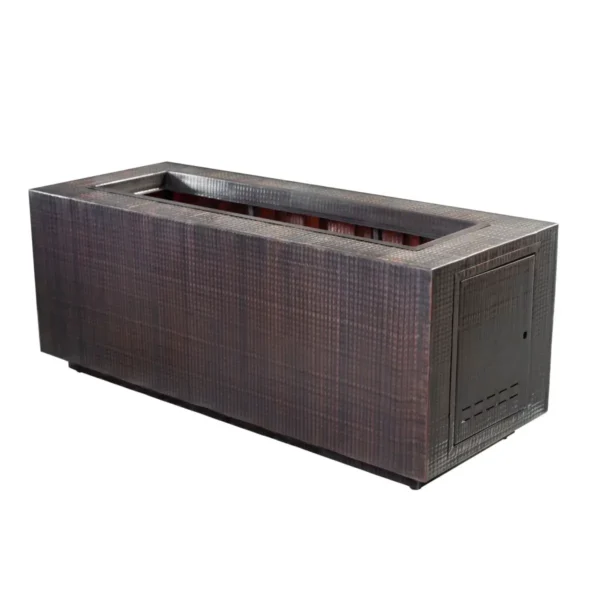 Pismo hammered copper gas fire pit