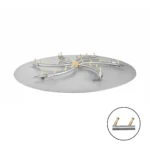 Round Flat Pan with Triple S Stainless Steel Bullet Burner