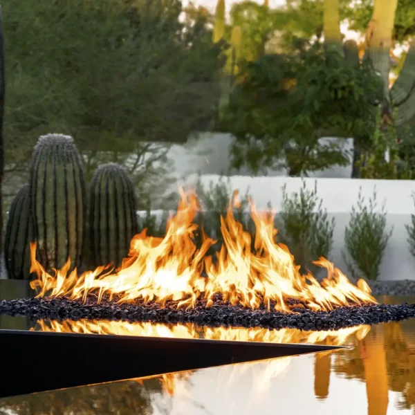Custom Square fire feature Burner design - TOP