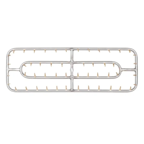 Double Rectangular Stainless Bullet Burner for fire features