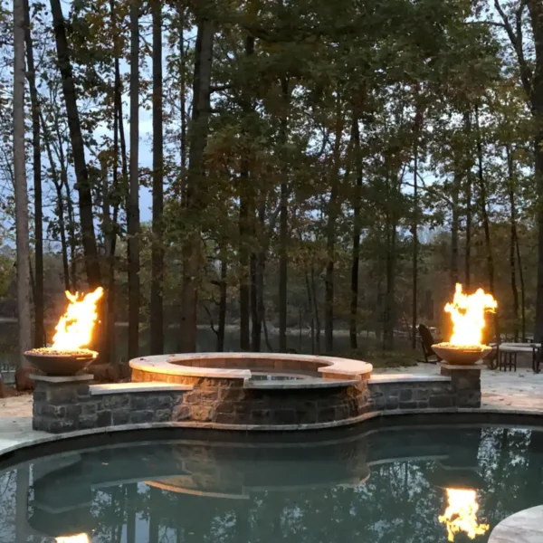 TOP Poolside Round Fire Fire Bowls Lifestyle