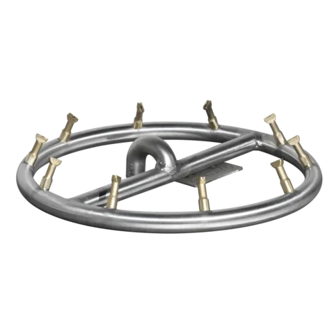 Round Stainless Steel Bullet Burner - Single Ring