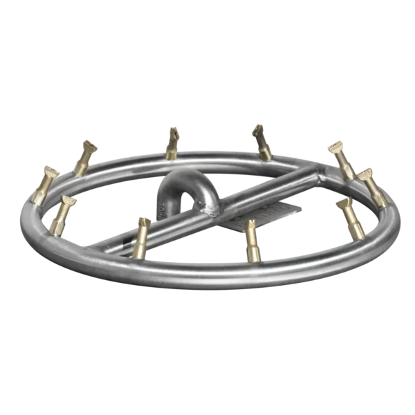 Round Stainless Steel Bullet Burner - Single Ring