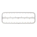 Rectangular Stainless Steel Bullet Burner for Fire Pits