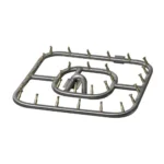 TOP Square Stainless Steel Bullet Burner - Double Ring
