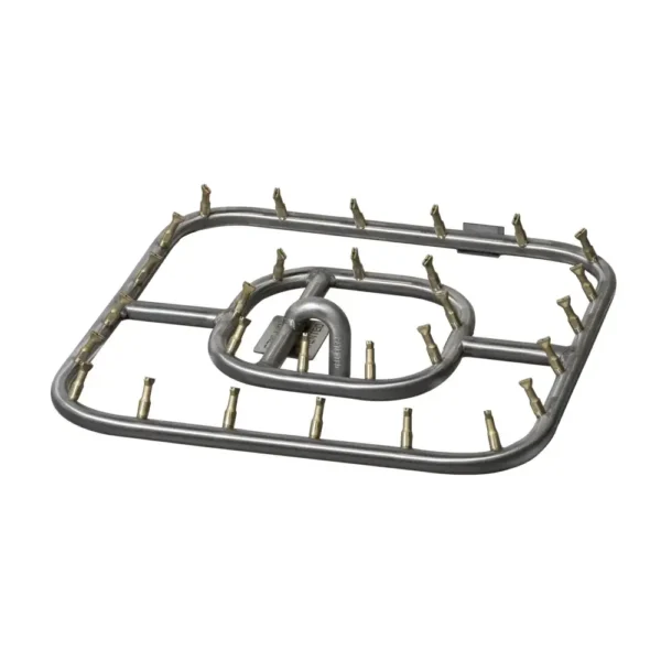 TOP Square Stainless Steel Bullet Burner - Double Ring