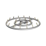 The Outdoor Plus Round Double Ring Fire Pit Bullet Burner
