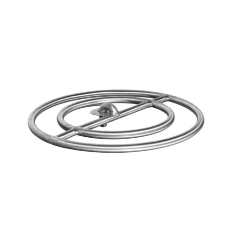 The Outdoor Plus Round Double Ring Fire Pit Burner