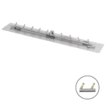 Linear Flat Fire Pit Pan with Stainless Steel Linear Bullet Burner