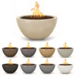 Luna 30 Inch GFRC Fire Pit by The Outdoor Plus