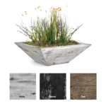 Maya GFRC Concrete Wood Grain Planter Bowl