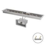 Match Lit Flame Sensing Linear Drop In Fire Pit Kit with Bullet Burner