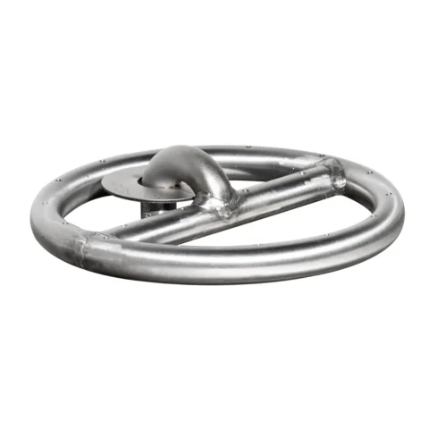 TOPS Round Fire Pit Burner Single Ring with Aqua Guard