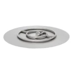 Round Flat Fire Pit Pan with Round Burner by The Outdoor Plus OPT-1100xxBP