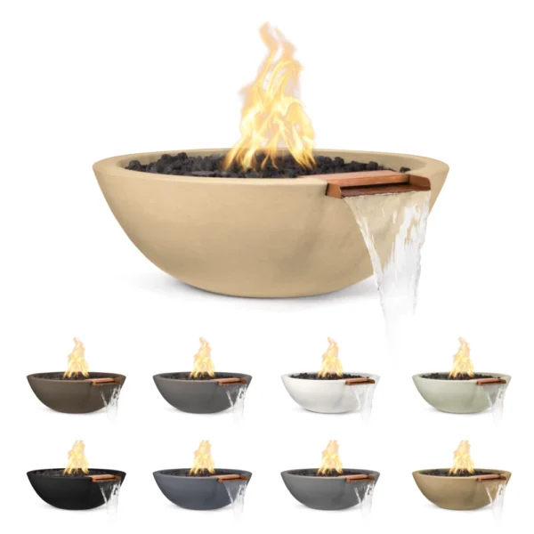 Sedona 33 Inch GFRC Fire & Water Bowl