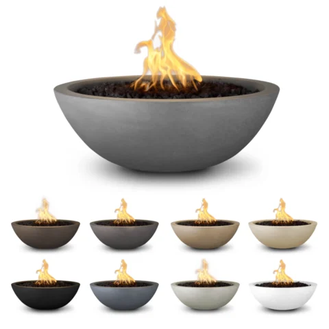 27 Inch Diameter Sedona Fire Bowl showing 9 Standard Colors