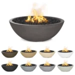 60 Inch Diameter Sedona Fire Bowl GFRC Concrete Colors