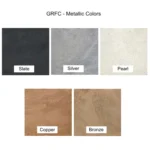 Metallic Color Swatch for GFRC Concrete Fire Pits by The Outdoor Plus