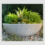 Sedona GFRC Planter Bowl in garden setting