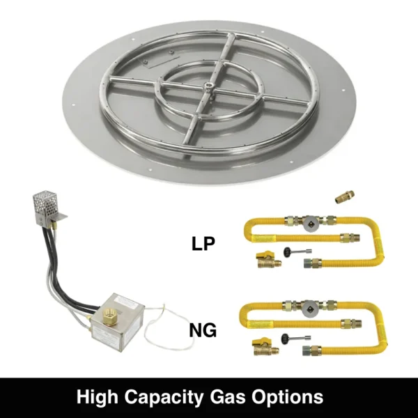 AWEIS Round Flat Kit High Capacity Gas Options