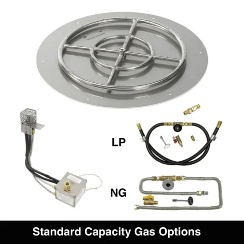 AWEIS Round Flat Kit Standard Capacity Gas Options