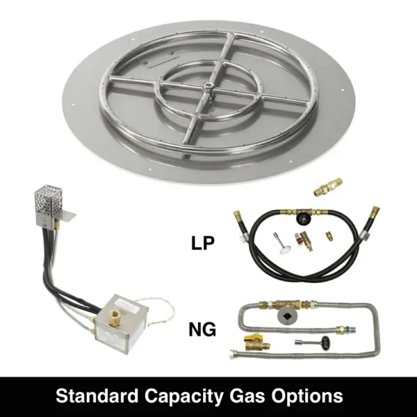 AWEIS Round Flat Kit Standard Capacity Gas Options