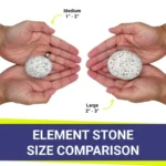 White Element Stones for Fire Pits | Natural Speckled Fire Pit Stones