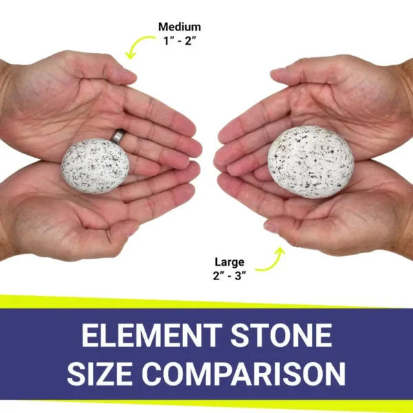 White Element Stones for Fire Pits | Natural Speckled Fire Pit Stones - Image 5