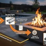 Gas Fire Pit Sizing and Gas Supply