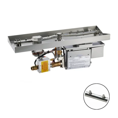 HPC Interlink fire pit insert, Torpedo T-burner version, with electronic ignition