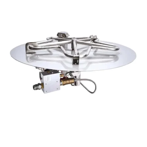 HPC round flat fire pit insert, Penta version, with electronic ignition