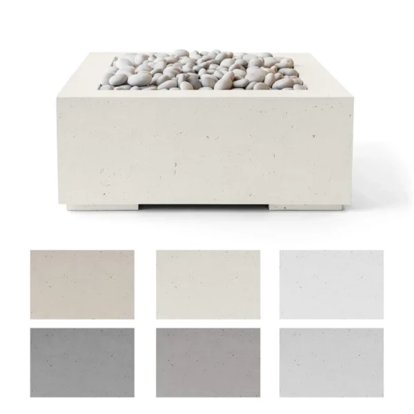 HPC Fire 32 inch Alea Fire Pit in Lightweight Concrete 6 Color Options