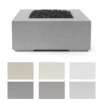 HPC Fire 40 inch Alea Fire Pit in Lightweight Concrete 6 Color Options