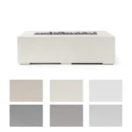 light concrete sonoma fire pit 56 Inch with color swatch