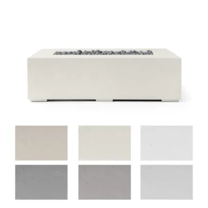 light concrete sonoma fire pit 56 Inch with color swatch