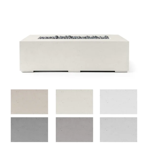 light concrete sonoma fire pit 56 Inch with color swatch