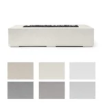 light concrete sonoma fire pit 72 Inch with color swatch