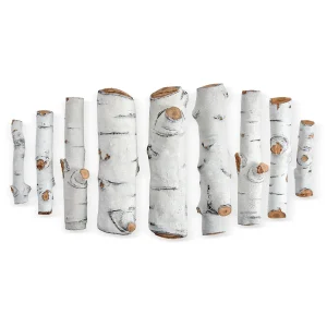 Sierra Birch Ceramic Log Set for Fire Pits