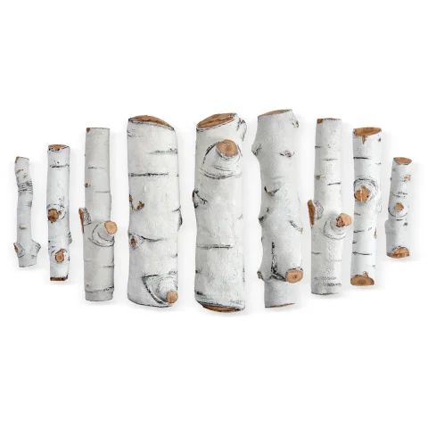 Sierra Birch Ceramic Log Set for Fire Pits