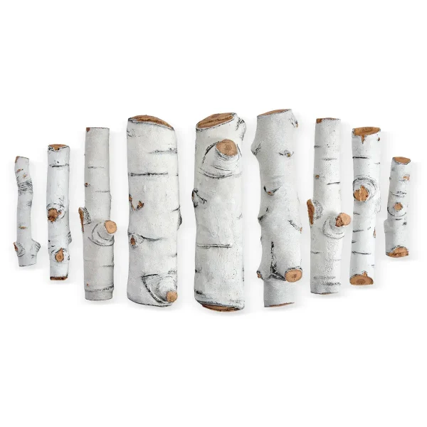 Sierra Birch Ceramic Log Set for Fire Pits
