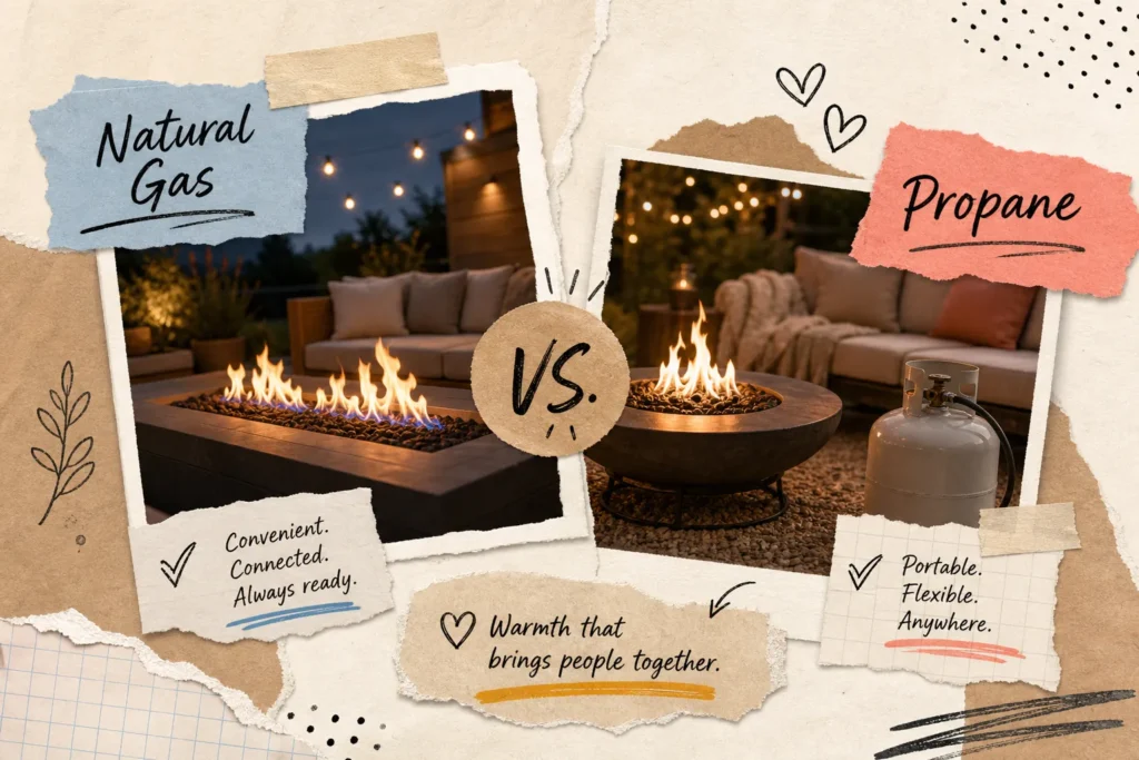 Natural gas vs Propane: Which should you use for your fire pit