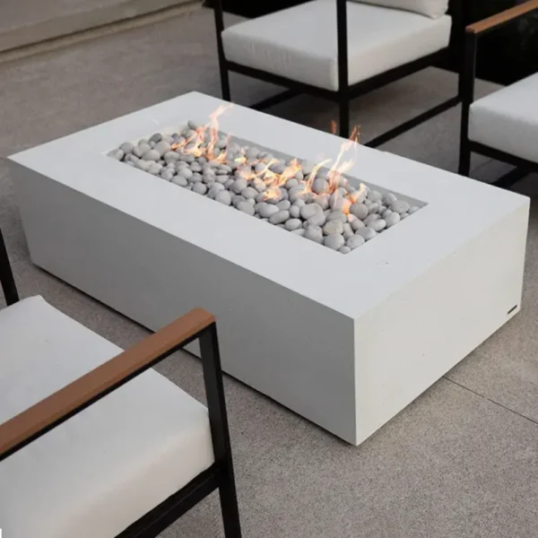 sonoma 56 inch ultra light concrete fire pit